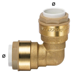 90° Brass Quick Connector Elbow