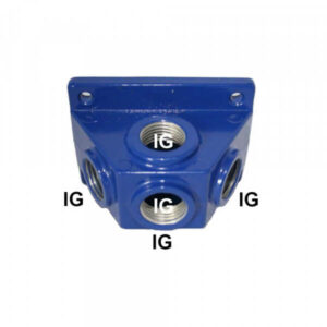 Cast Aluminium Manifold Block for Compressed Air Systems