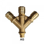 3 Way Air Splitter Manifold DN7.2 with Male Thread