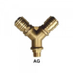 2 Way Air Splitter Manifold with Male Thread