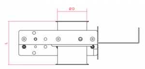 Schieber elektro-pneumatisch 24V