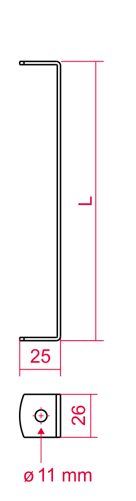 Wandhalter für Rohrschellen